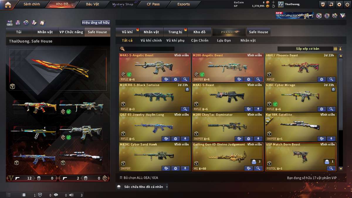 shop acc cf uy tin gia re